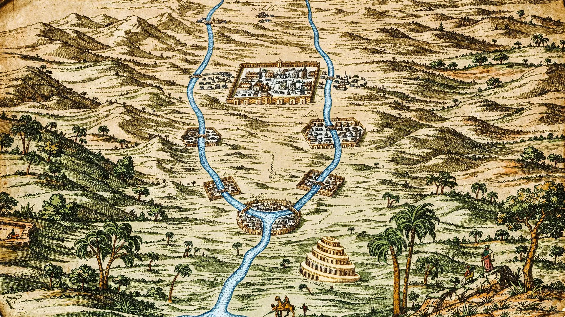 عکس از Science Source که در تاریخ 19 مه 2021 منتشر شده است، به نمایی از دره‌های دجله و فرات در دوران باستان می‌پردازد.