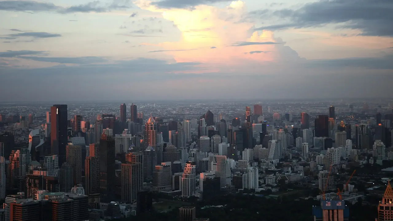 تصویری از ساختمان های مناطق شهری