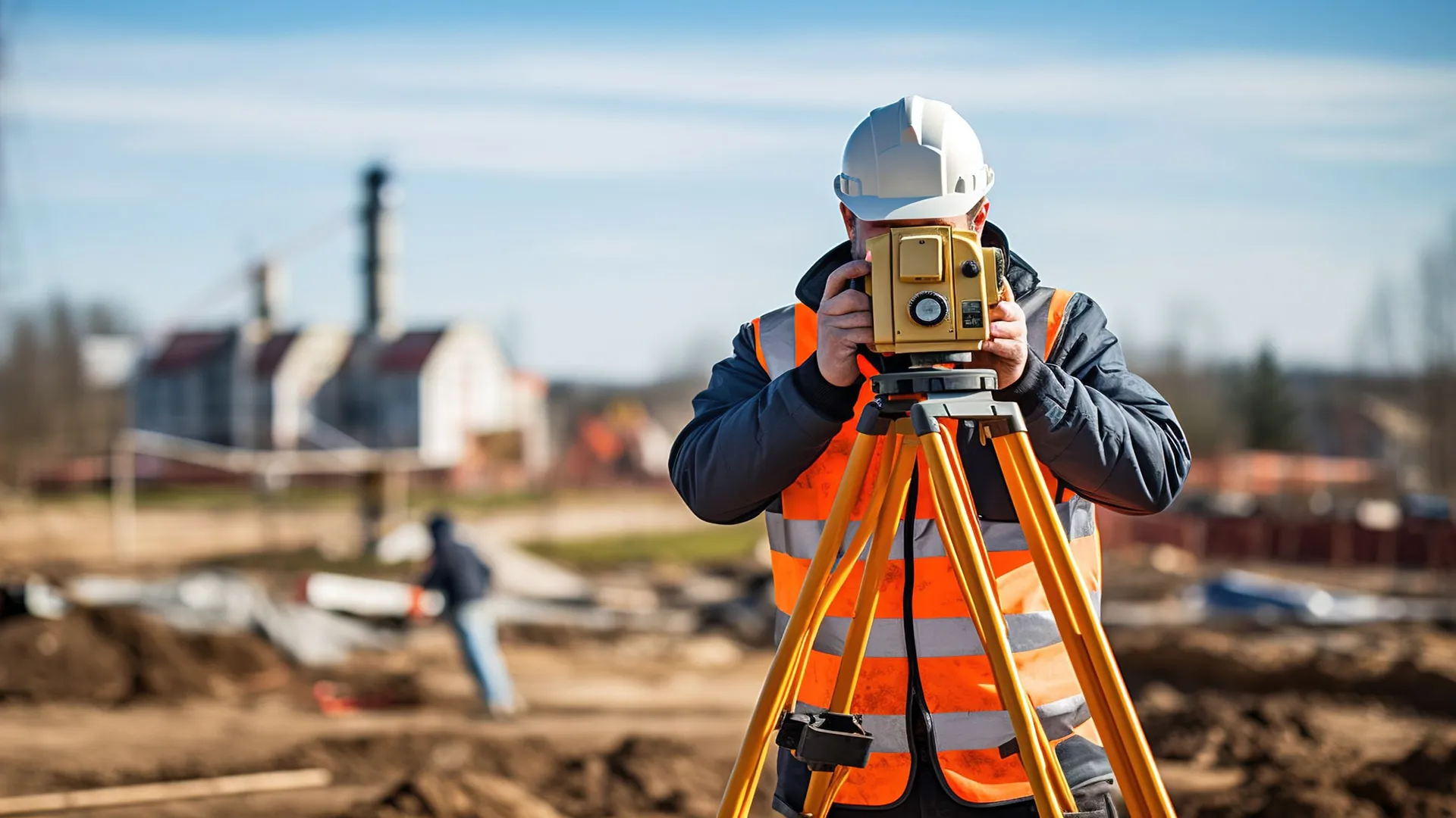 نقشه بردار درحال کار