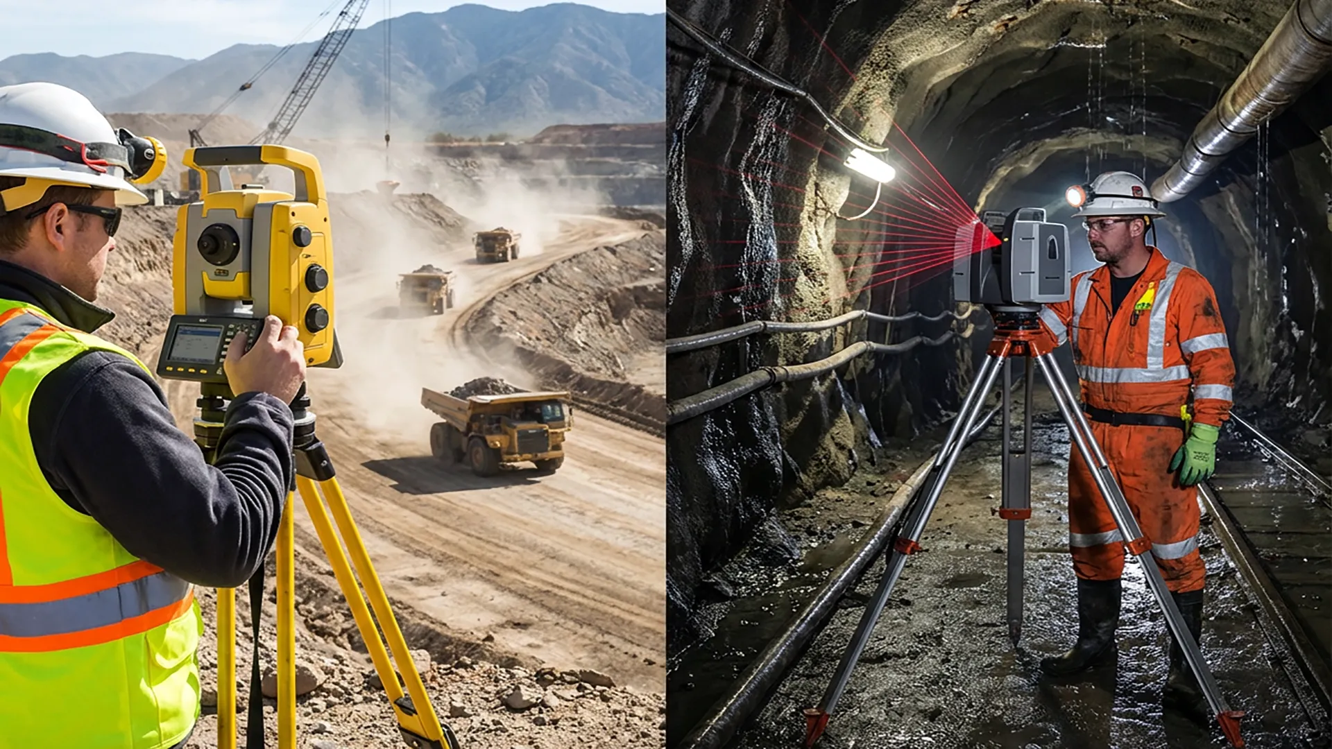 تفاوت نقشه برداری زمینی و زیرزمینی