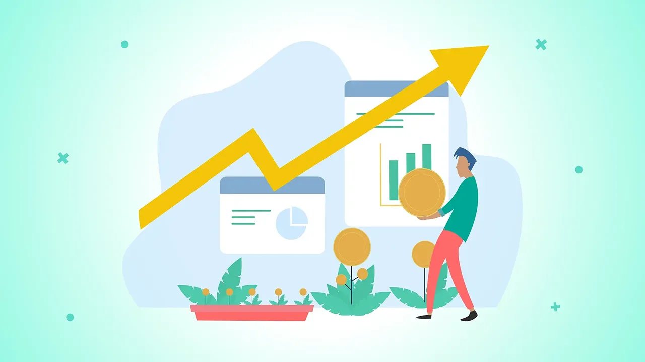 تصویری نمادین از سرمایه گذاری موفق و رشد سرمایه اولیه