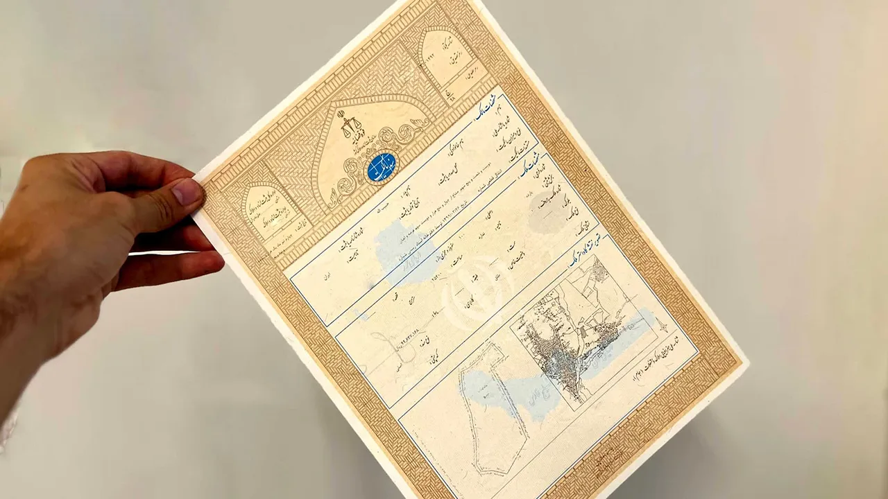 تصویر یک سند تک برگ نمادی از استعلامات حقوقی سند قبل خرید خانه