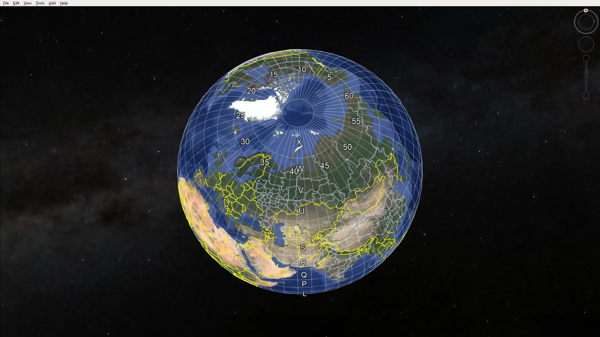 فضای نرم افزار Google Earth