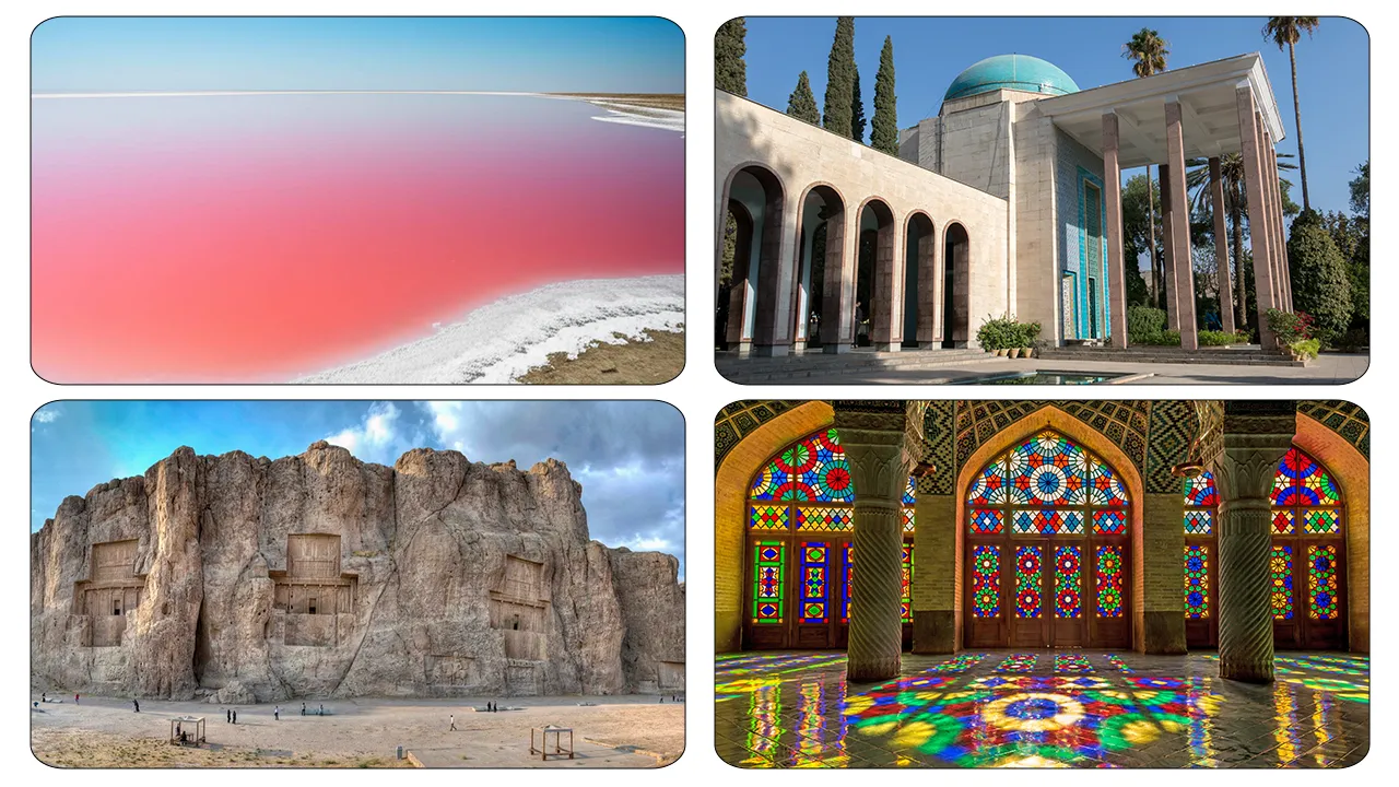 تصویر تعدادی از جاهای دیدنی استان فارس