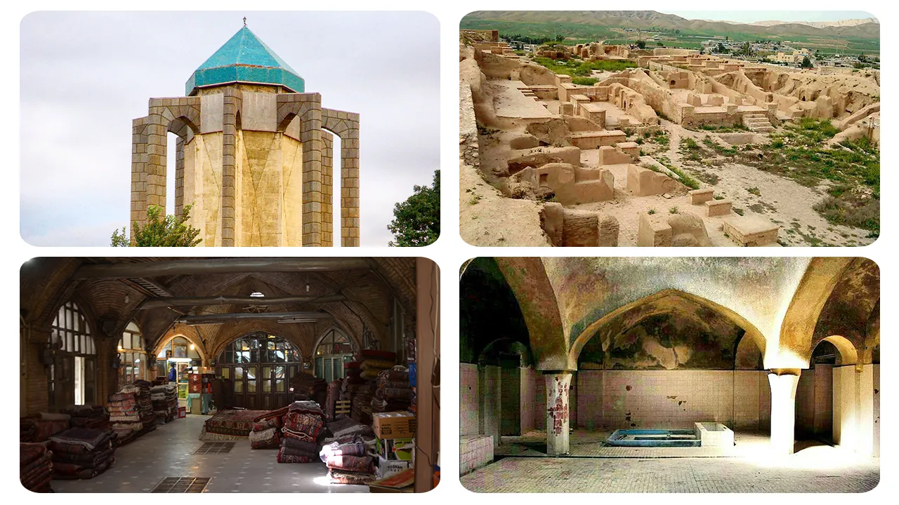 تصویر تعدادی از جاهای دیدنی استان همدان