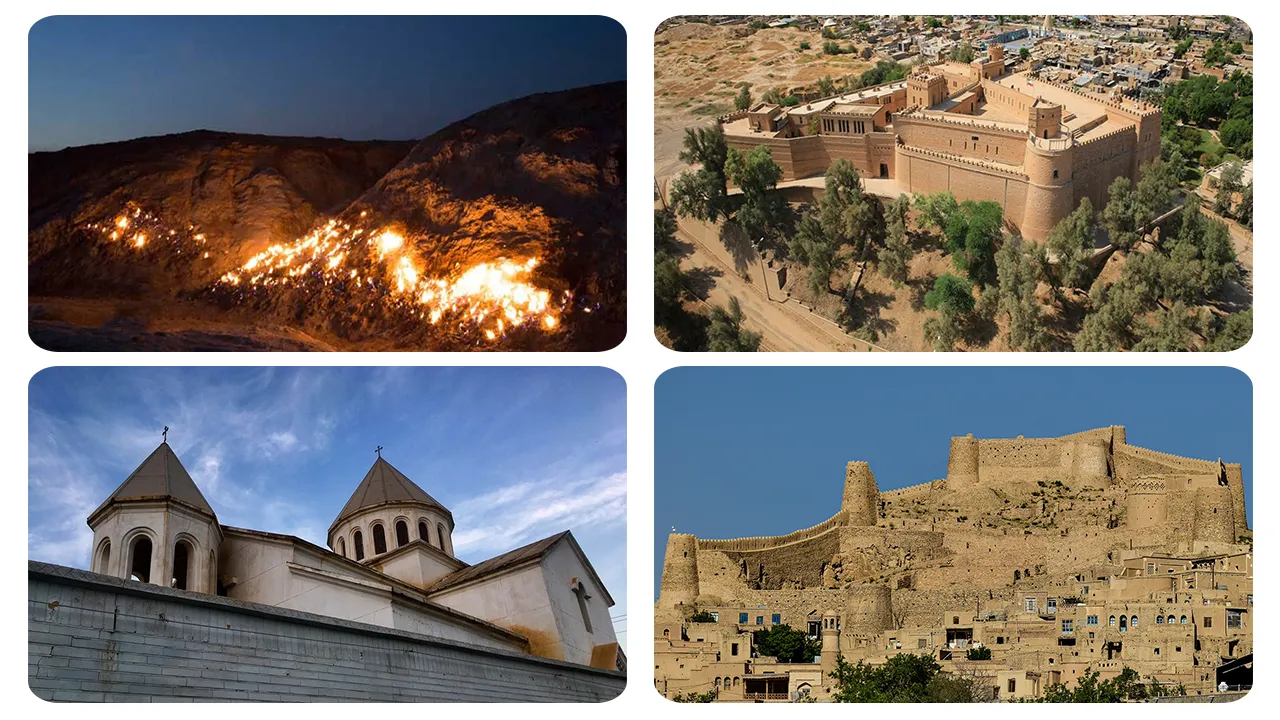 تصویر تعدادی از جاهای دیدنی استان خوزستان