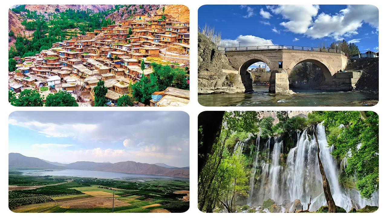 تصویر تعدادی از جاهای دیدنی استان چهارمحال و بختیاری