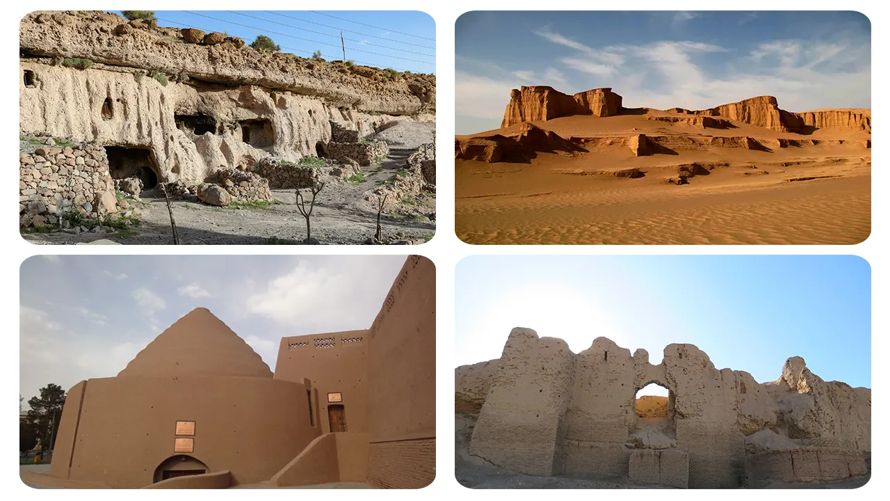 تصویر تعدادی از جاهای دیدنی استان کرمان